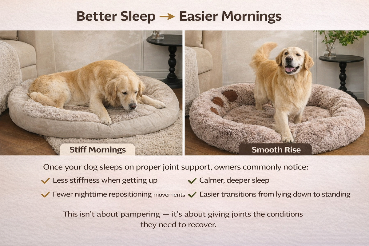 Orthopedic Plush Donut Bed for Pets