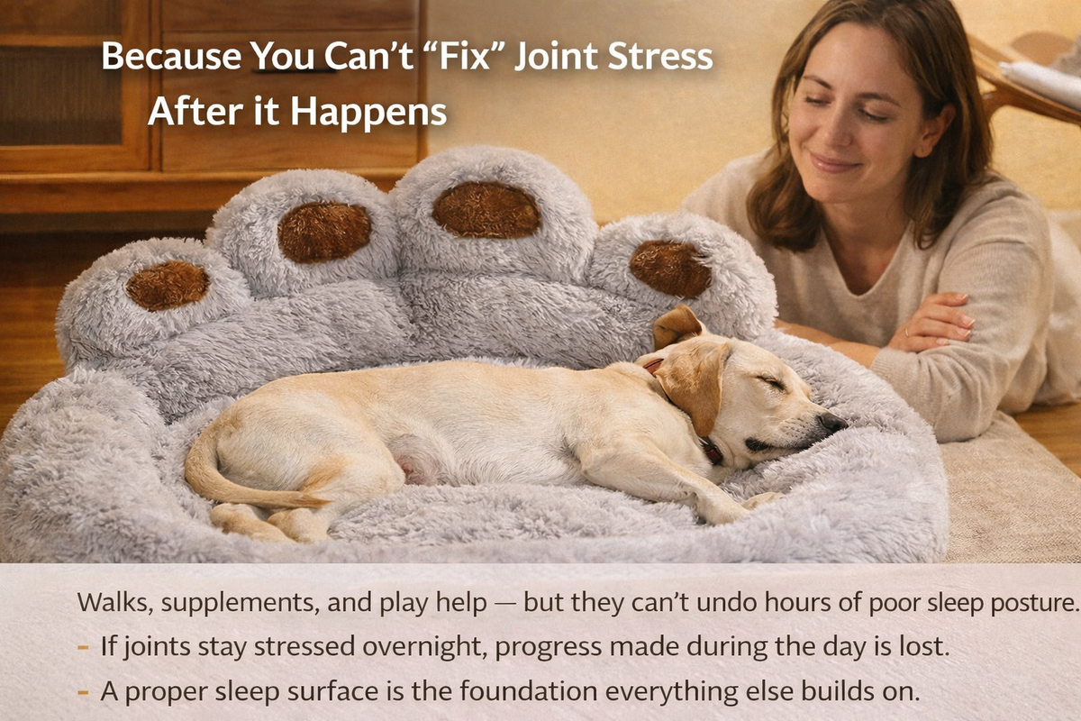 Orthopedic Plush Donut Bed for Pets