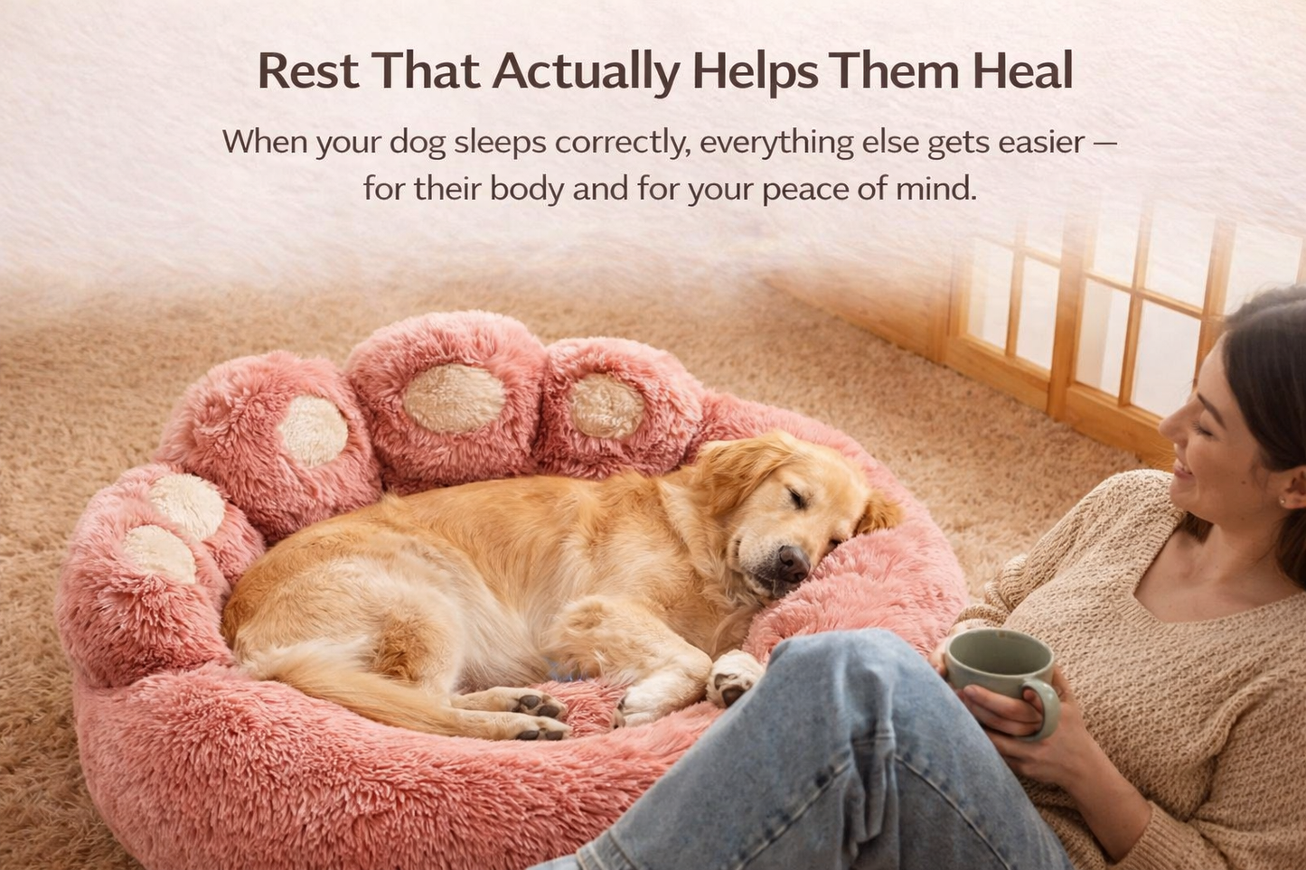 Orthopedic Plush Donut Bed for Pets