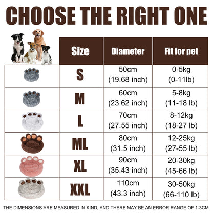 Orthopedic Plush Donut Bed for Pets